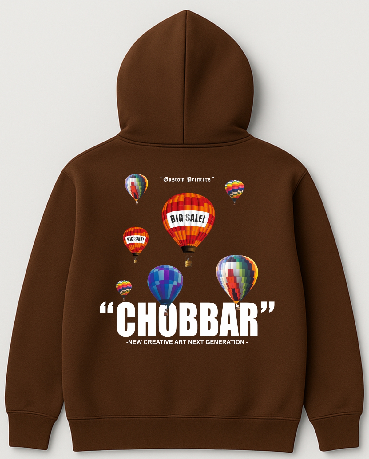 Brown Ballon Hoodie