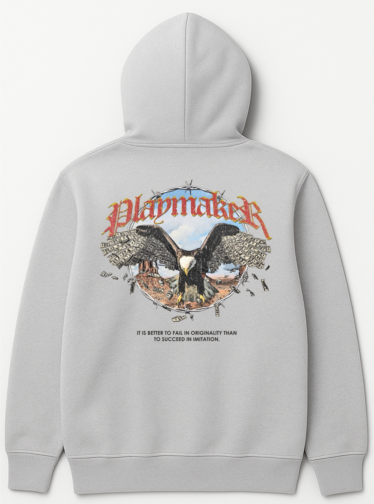 Gray Play Maker Hoodie